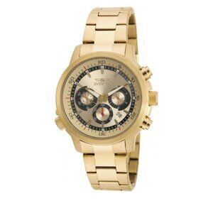 Invicta Men’s 19240 Specialty Chrono 18K Plated Stainless Steel Gold-Tone Watch